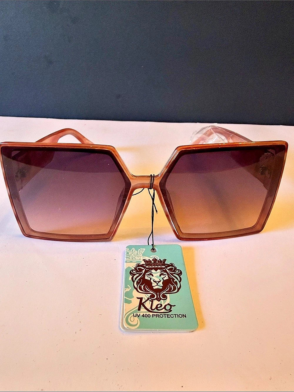 Roc Oversized Square Sunglasses in Brown NWT